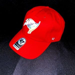 Men's '47 Red Tampa Bay Buccaneers Pride Clean Up Adjustable Hat